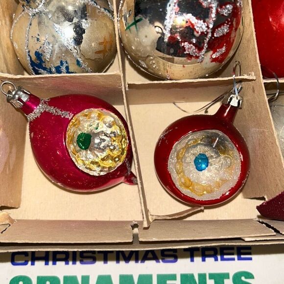 Shiny Bright Mercury Glass Christmas Bulb Ornaments - Picture 3 of 6